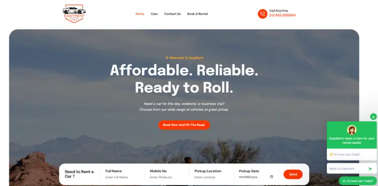 EasyRent Car Rental Booking Platform