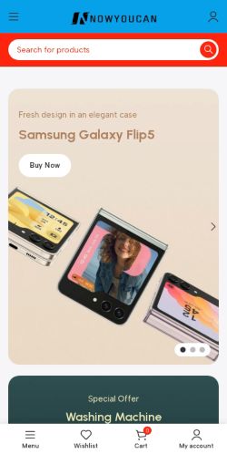 NowYouCan project showcase on mobile